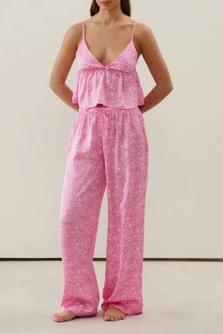 Top de pyjama Minisatiniz - Rose
