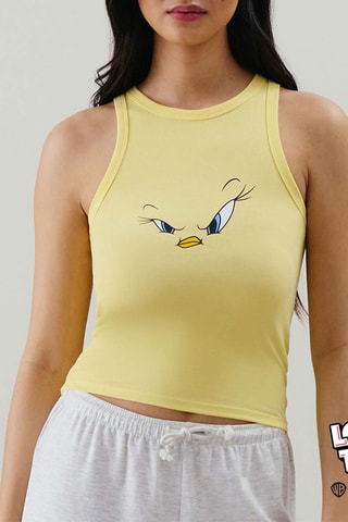 Débardeur de pyjama Titi Looney Tunes - Jaune