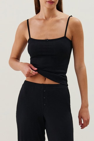 Top de pyjama Corayiz - Noir