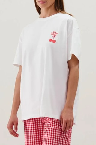 T-shirt de pyjama Farfalliz - Blanc