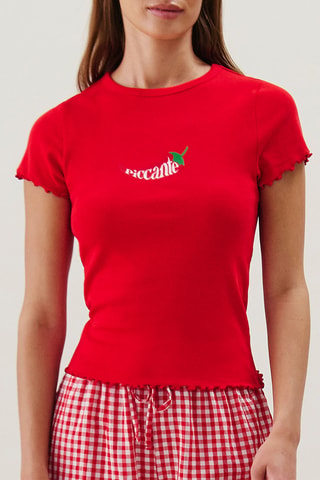 T-shirt de pyjama Picantiz - Rouge