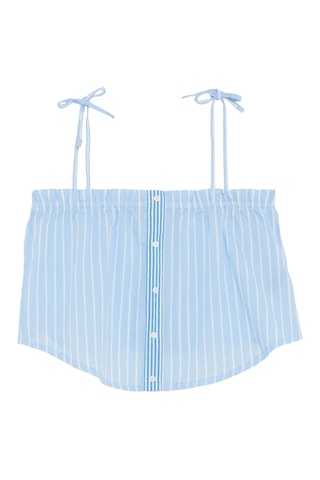 Top de pyjama Seastripiz - Ciel