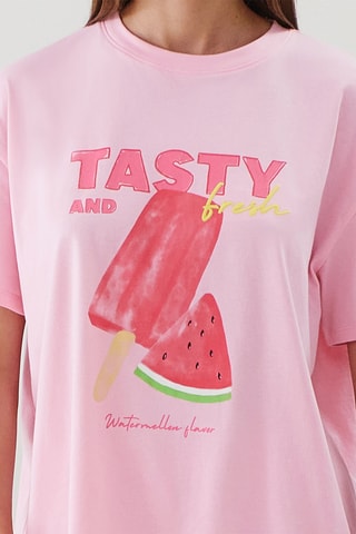 T-shirt de pyjama Summergraphiz - Rose