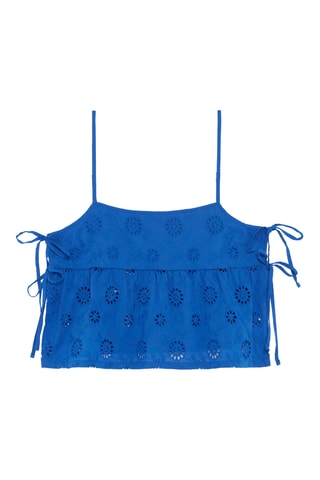 Top de pyjama Cottagiz - Bleu électrique