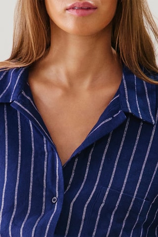 Chemise de pyjama Flanelliz - Bleu marine
