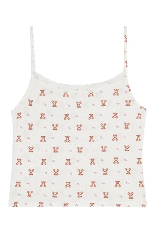 Top de pyjama Debtelliz - Blanc