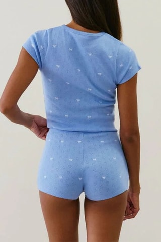 Top de pyjama Bowbrodiz - Ciel