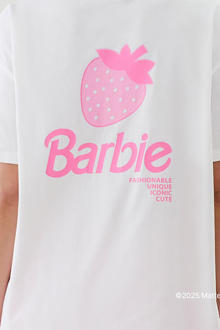 T-shirt de pyjama Barbie Multibarbiz - Ecru