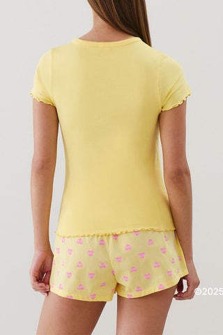 T-shirt de pyjama Barbie - Jaune