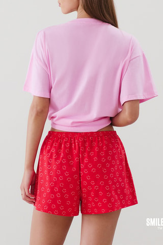 T-shirt de pyjama Smileyfraisiz - Rose