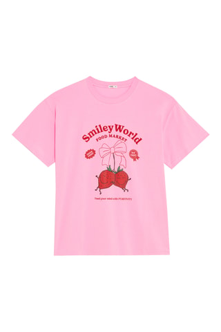 T-shirt de pyjama Smileyfraisiz - Rose