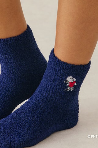 Chaussettes Snoopy Snoopy et les Peanuts - Bleu marine