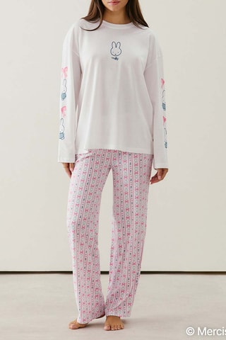 T-shirt de pyjama Miffy Miffy et ses amis - Blanc