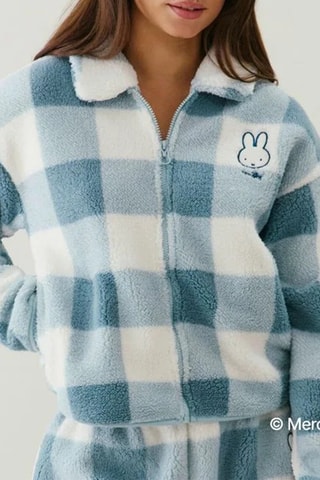 Veste de pyjama Checkmiffiz - Ciel