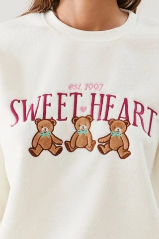 Sweat de pyjama Sweetheartiz - Ecru