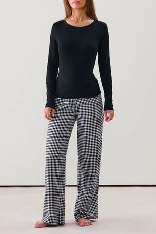 Top de pyjama Noeudribtelliz - Noir