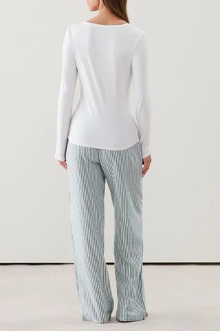 T-shirt de pyjama Noeudribtelliz - Blanc