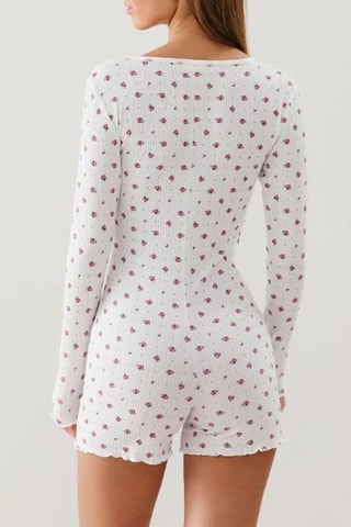 Combishort de pyjama Dotepointiz - Ecru
