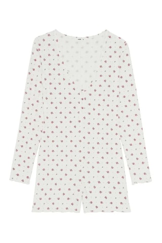 Combishort de pyjama Dotepointiz - Ecru