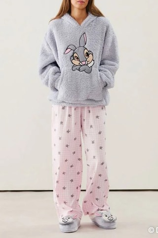 Sweat de pyjama à capuche Panpan Bambi Disney - Gris