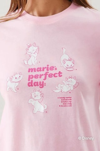 T-shirt de pyjama Marie Les Aristochats Disney Jourdimaryiz - Rose