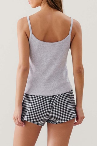 Top de pyjama Exnoeudribtelliz - Gris clair