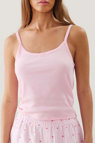 Top de pyjama Exnoeudribtelliz - Rose