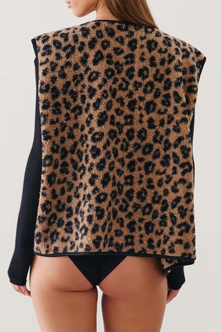 Veste sans manches de pyjama Newcozyliz - Marron clair et noir