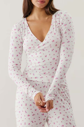 Top de pyjama Brushpointiz - Ecru