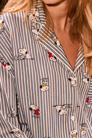 Chemise de pyjama Snoopy et Woodstock Snoopy et les Peanuts - Bleu marine
