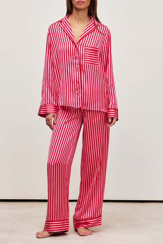 Chemise de pyjama Bowstripiz - Rouge