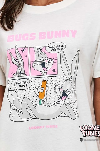 Pyjama Bugs Bunny Looney Tunes Giftbuniz - Ecru