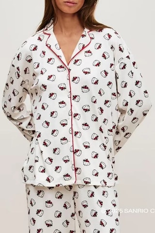 Chemise de pyjama Hello Kitty Sanrio Multikittiz - Blanc