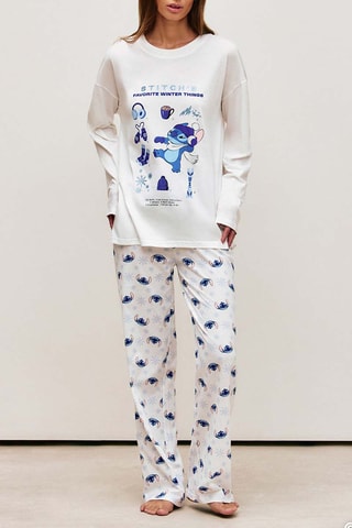 T-shirt de pyjama Stitch Lilo et Stitch Disney Skistitchiz - Blanc