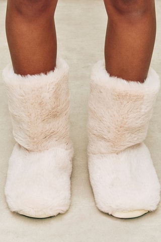 Chaussons fourrés Furbootiz - Blanc