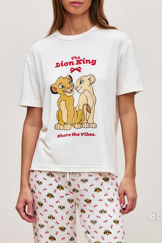 Pyjama Simba et Nala Le Roi Lion Disney Famsimbiz - Blanc