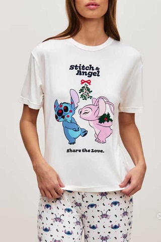 Pyjama Stitch et Angel Lilo et Stitch Disney Famstitchiz - Blanc