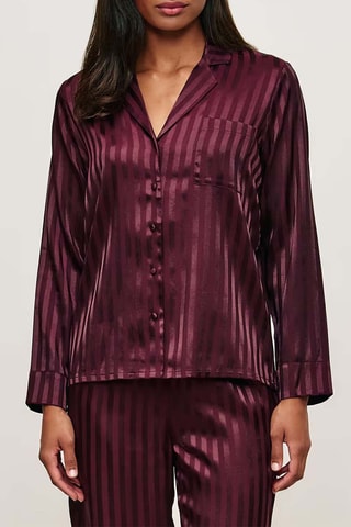 Chemise de pyjama Patternsatiniz - Bordeaux