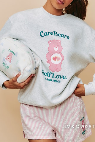 Sweat de pyjama Groschéri Les Bisounours - Gris clair chiné
