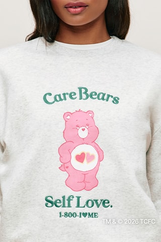 Sweat de pyjama Groschéri Les Bisounours - Gris clair chiné