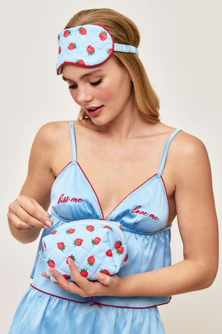 Masque de nuit Strawberriz - Ciel et rouge