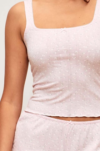 Débardeur de pyjama Flowersquariz - Rose