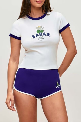 T-shirt de pyjama Cropbabariz - Ecru