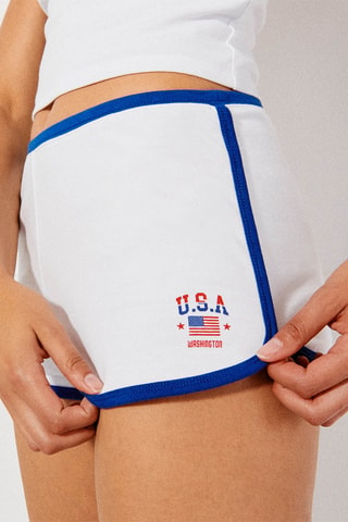 Short de pyjama Usaiz - Blanc