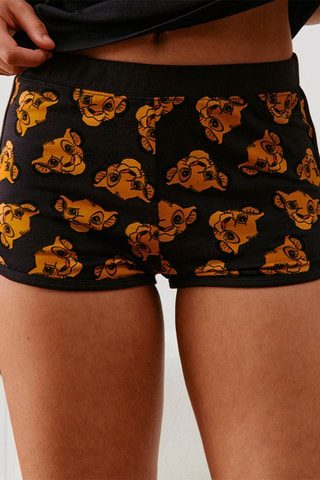 Short de pyjama Simba Le Roi Lion Disney Lioniz - Noir
