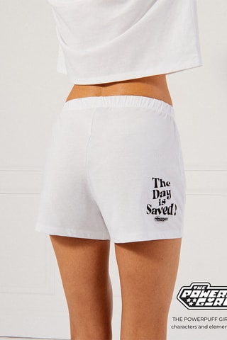 Short de pyjama Les Super Nanas Bubblesiz - Blanc