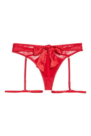 String et jarretelles Bowiciz - Rouge