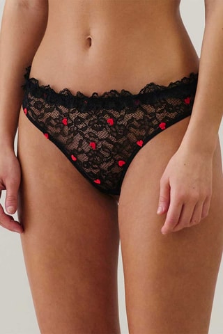 Tanga Brodlaciz Coeuriz - Noir