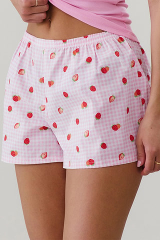 Short de pyjama Nightpopiz - Rose poudré