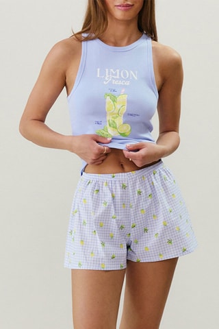 Short de pyjama Nightpopiz - Ciel